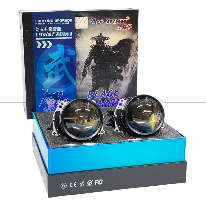 Светодиодные линзы Aozoom Black Warrior (ALPD-29) 3,0 5600K Bi-Led (комплект 2 шт)