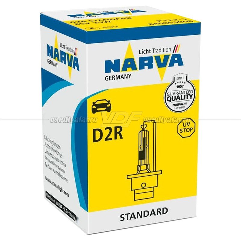 Ксеноновая лампа Narva D2R 85V 35W, 1 шт., 84006