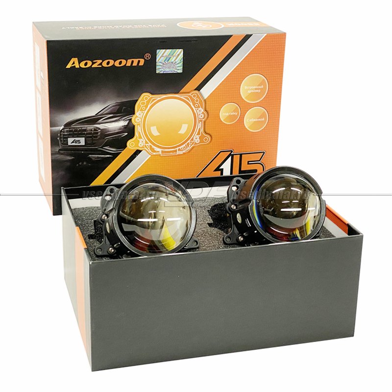 Светодиодные линзы Aozoom A15 5500K Bi-Led (комплект 2 шт)