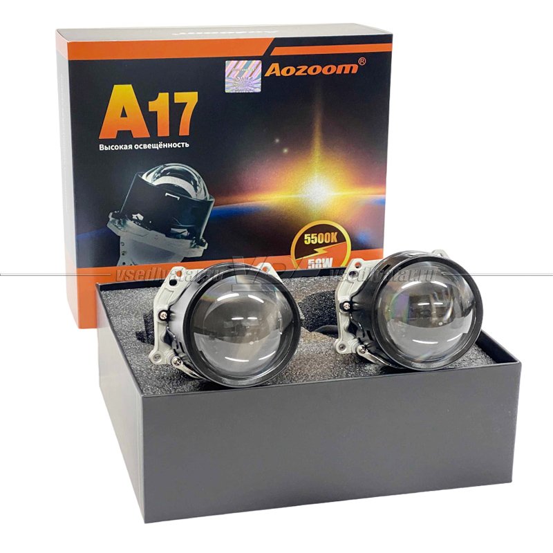 Светодиодные линзы Aozoom A17 (Orion) 2022 Bi-Led (комплект 2 шт)
