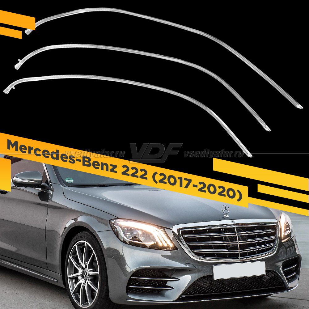 Световоды фары Mercedes-Benz W222 (2017-2020) Правые