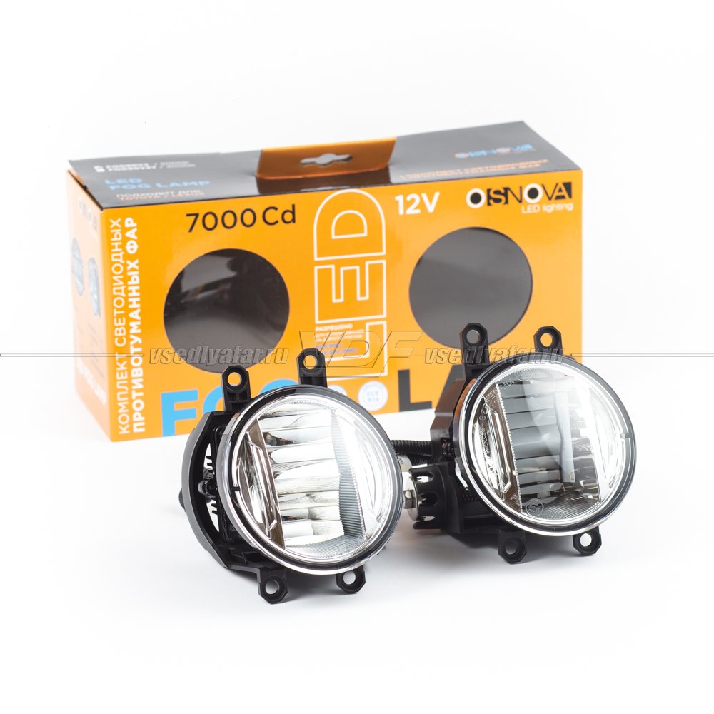 Светодиодные противотуманные фары OsnovaLed fog90v2/1 5000К